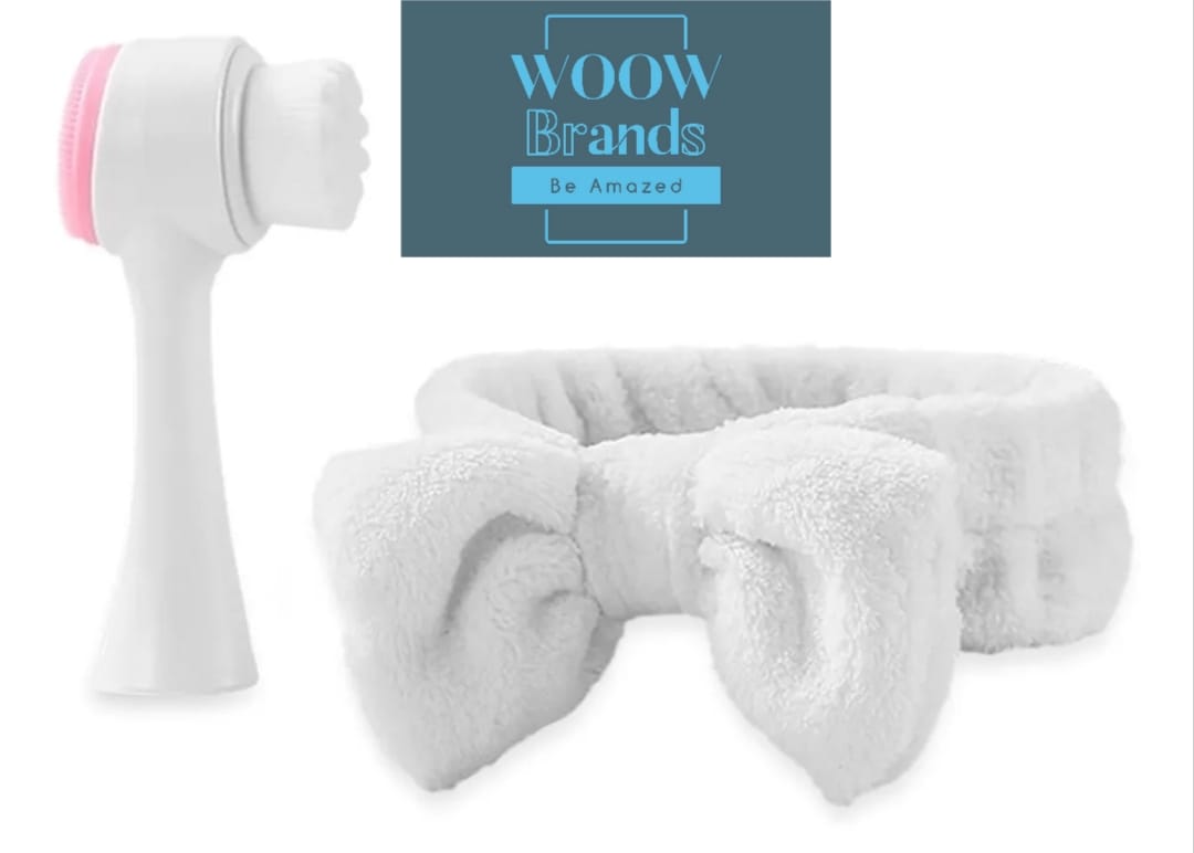 Kit Cepillo De Limpieza Facial + Banda Para El Cabello