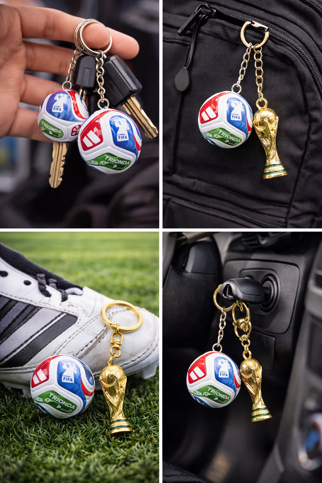 Llavero Balon TRIONDA y TROFEO Mundial 2026