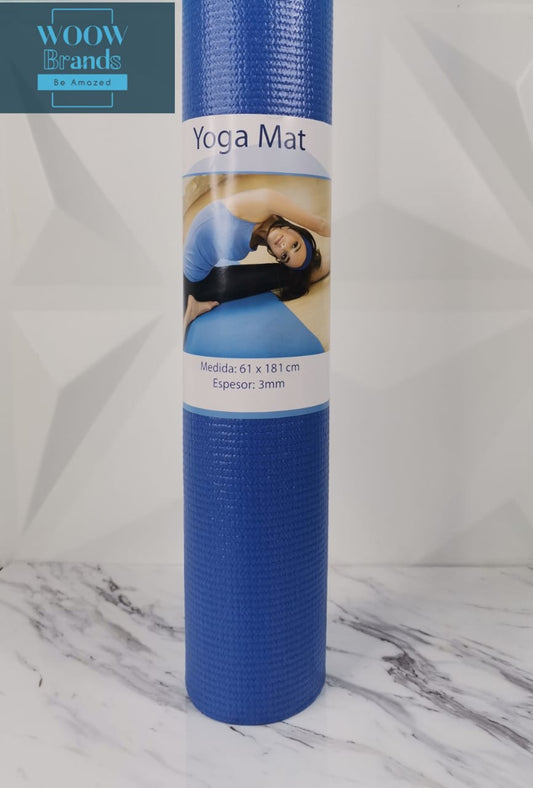 Tapete para Yoga Azul 61 x 181cm - Yoga Mat acolchado