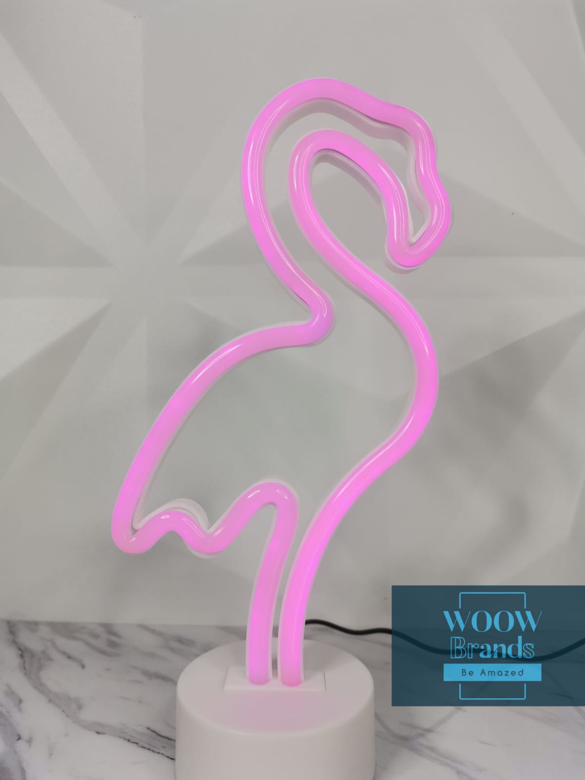 Flamingo Neón Light Letreros Rosa LED