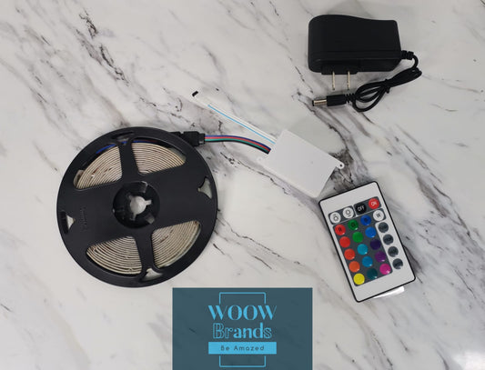 Tira De Luces Led Con Control MULTICOLOR