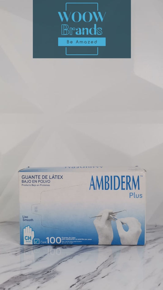 Guantes ambiderm estéril 100pzas