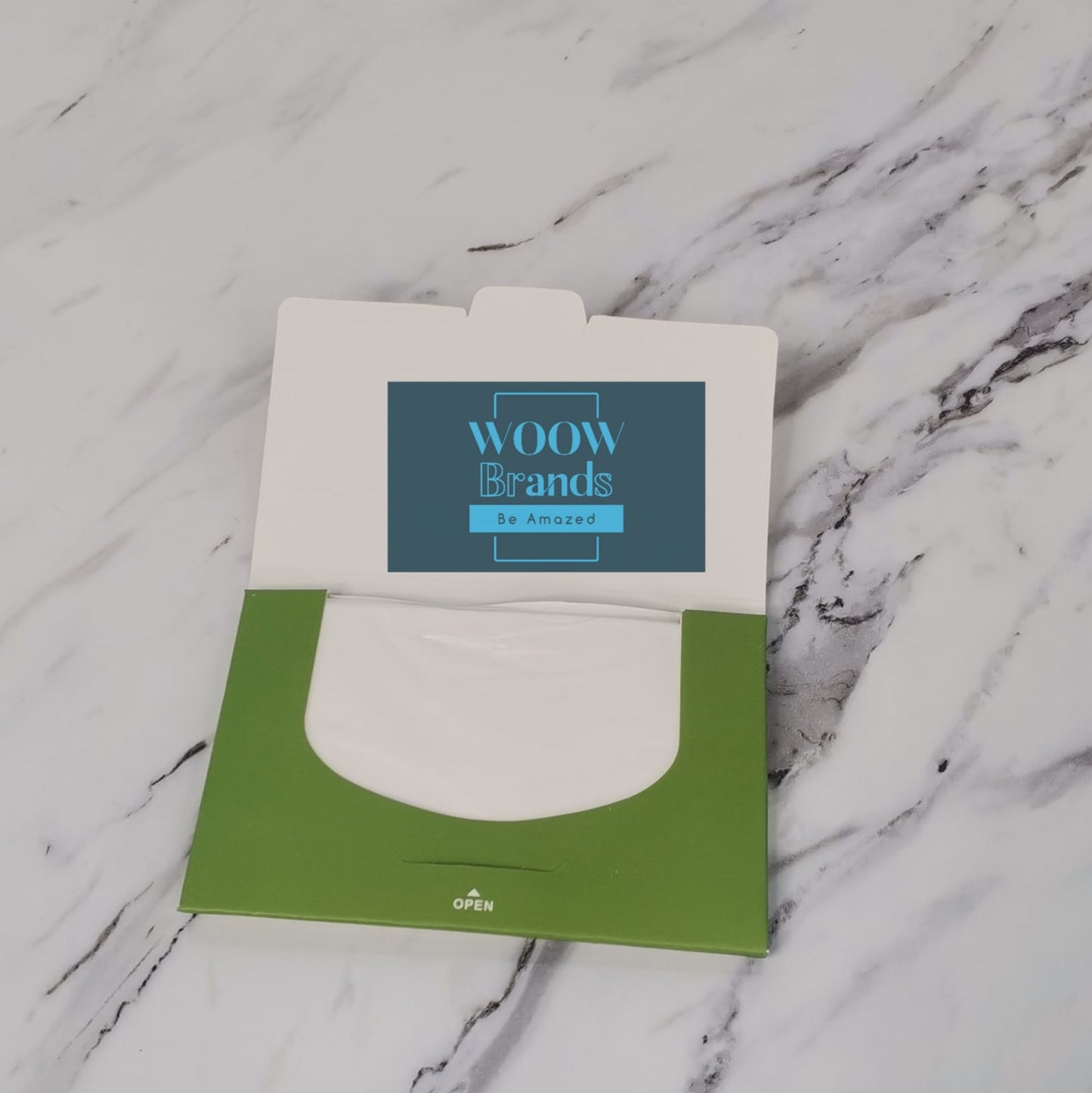 Papel absorbente de grasa para cara sobre con 100 hojas