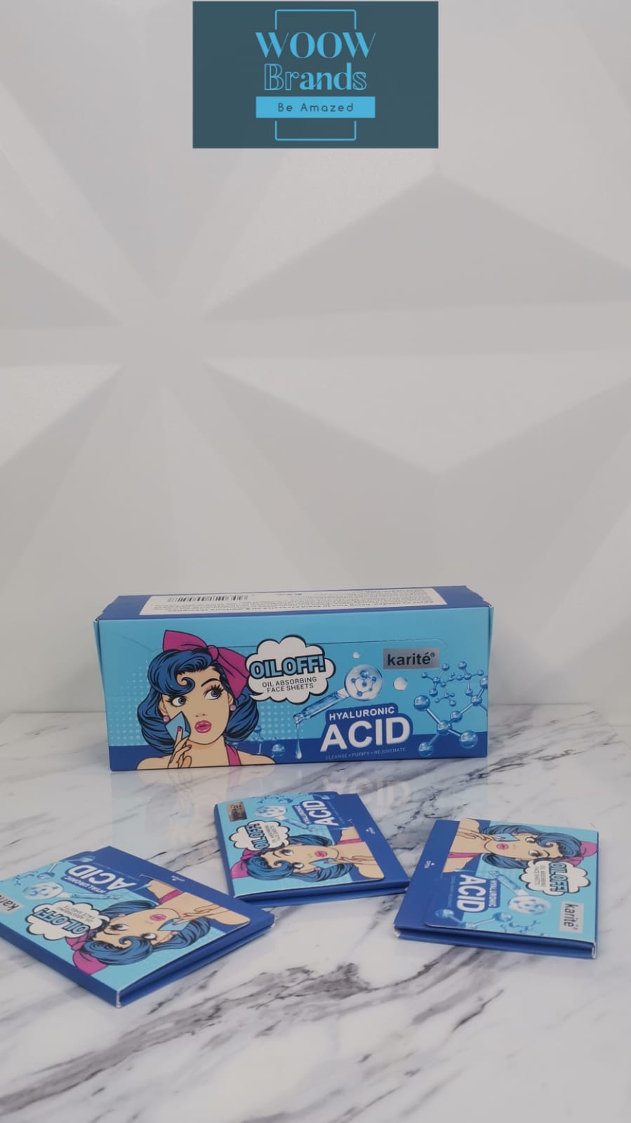 Papel absorbente de grasa para cara sobre con 100 hojas