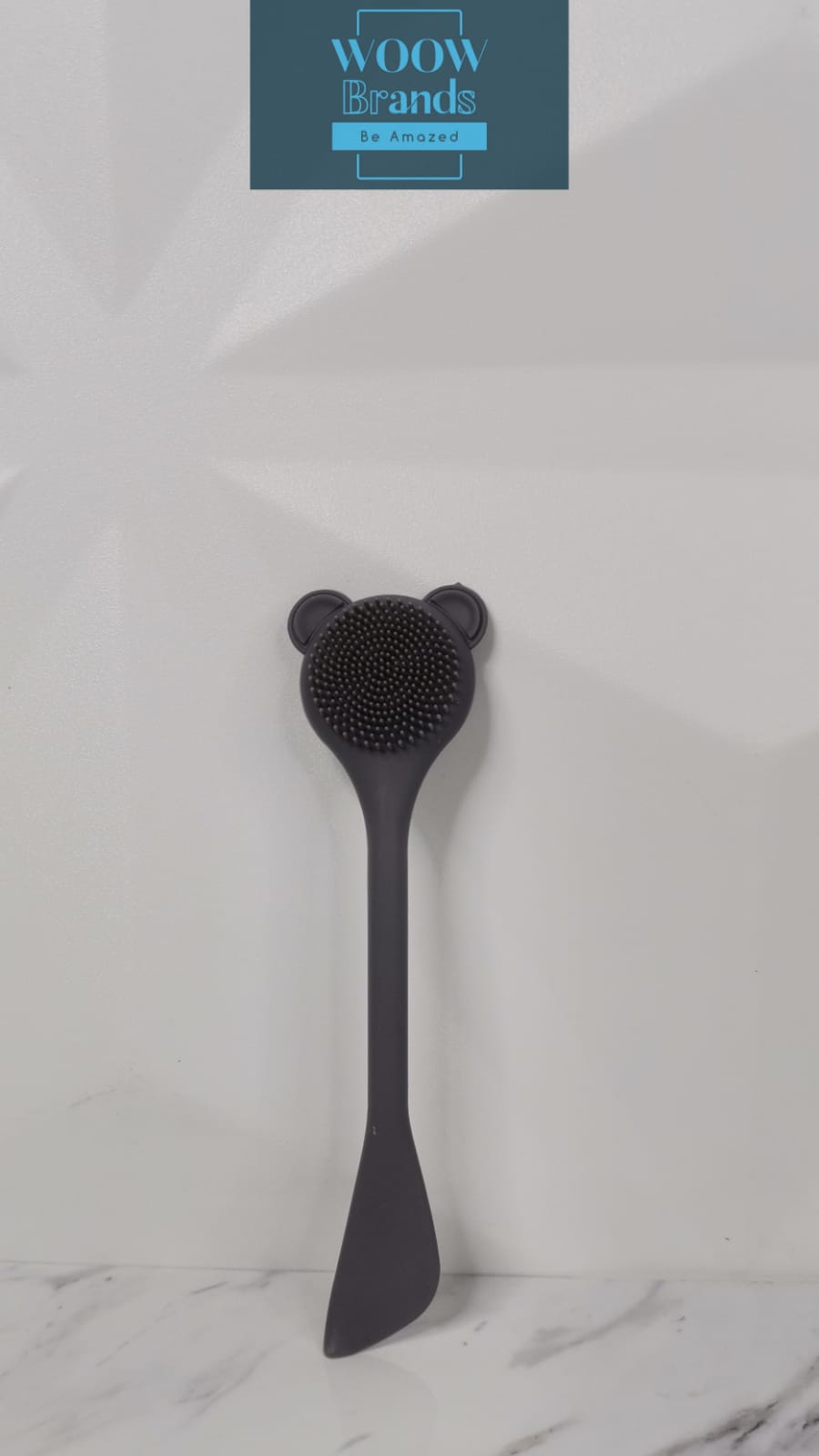 Cepillo Kitty Exfoliante Con Espátula Para Mascarillas