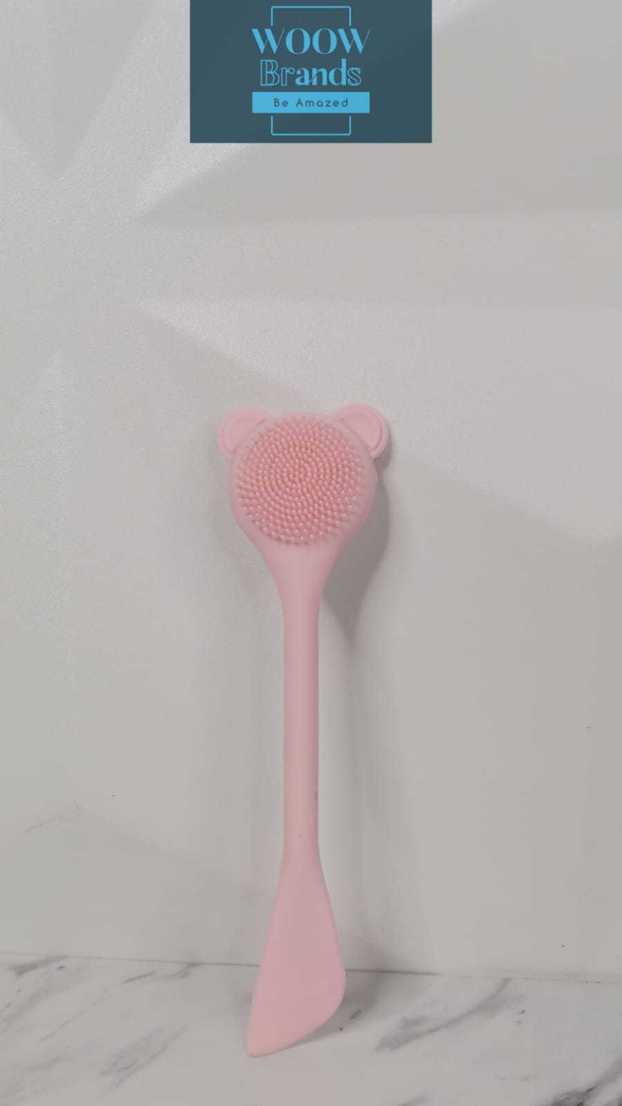 Cepillo Kitty Exfoliante Con Espátula Para Mascarillas