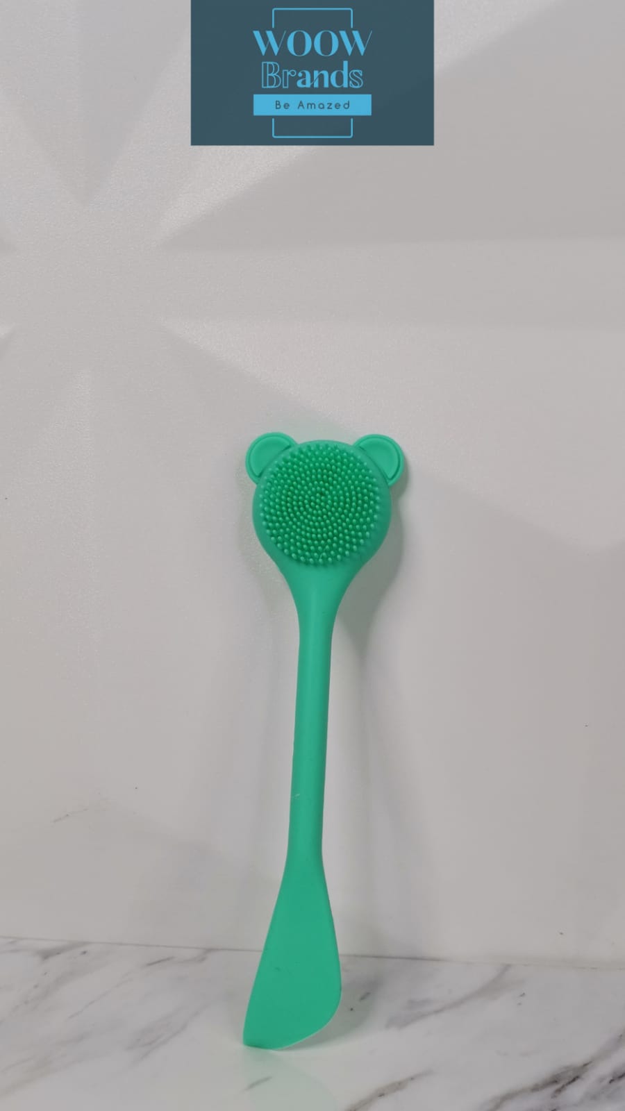Cepillo Kitty Exfoliante Con Espátula Para Mascarillas