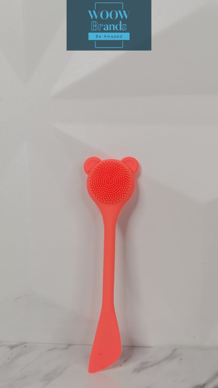 Cepillo Kitty Exfoliante Con Espátula Para Mascarillas
