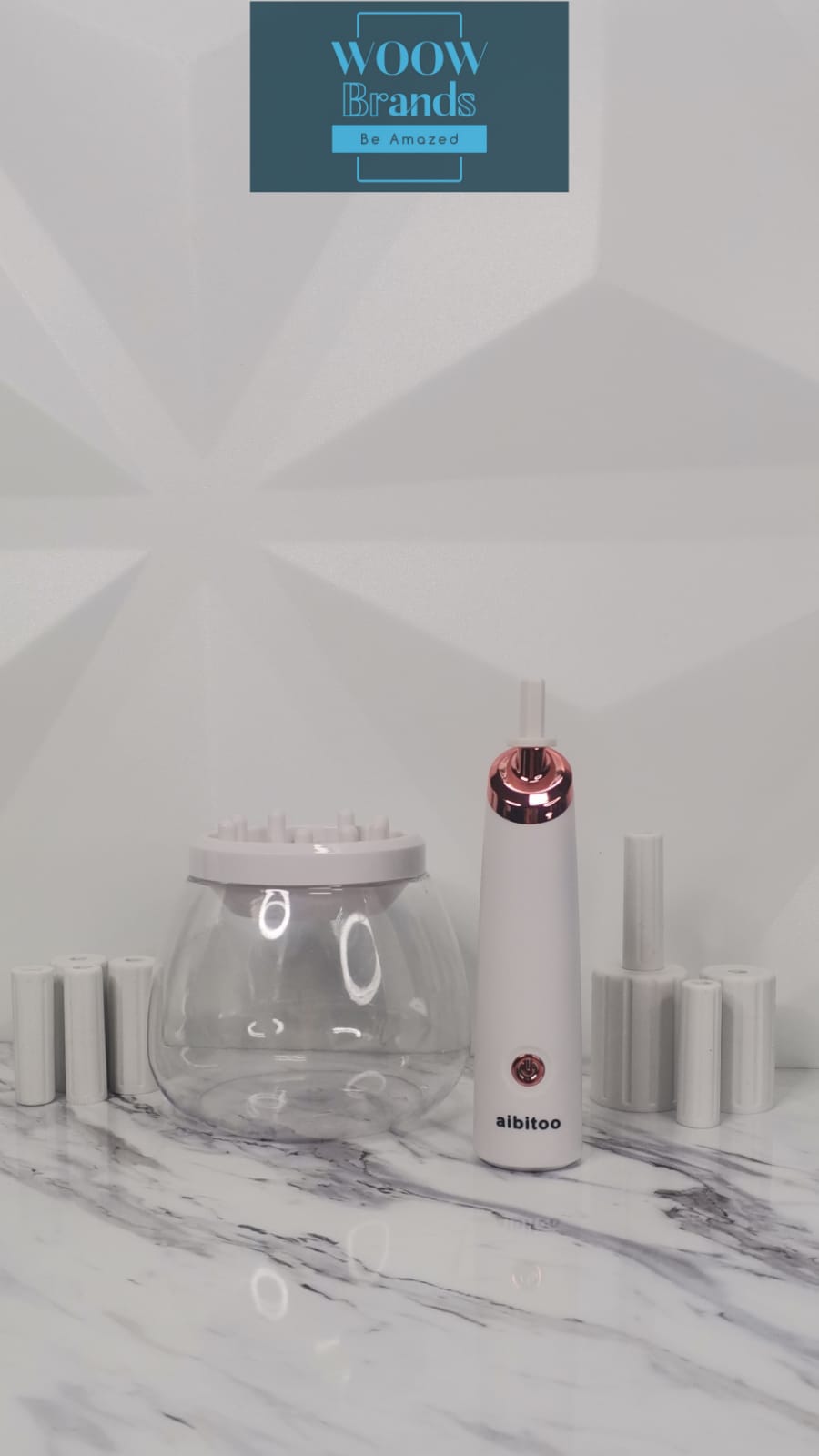 Limpiador de brochas de maquillaje eléctrico