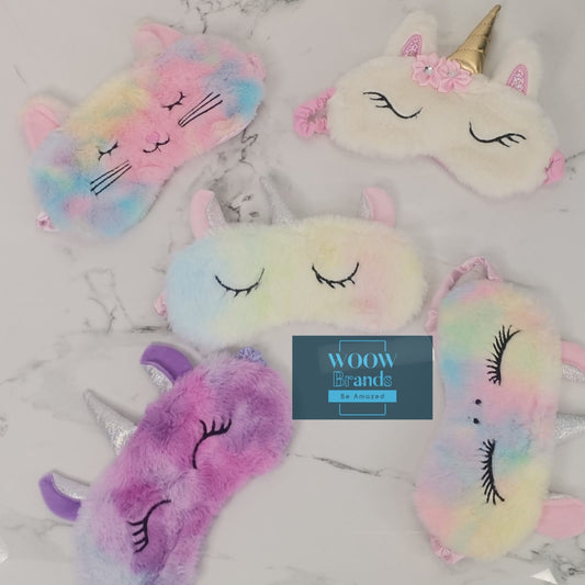 Antifaz para dormir de unicornio