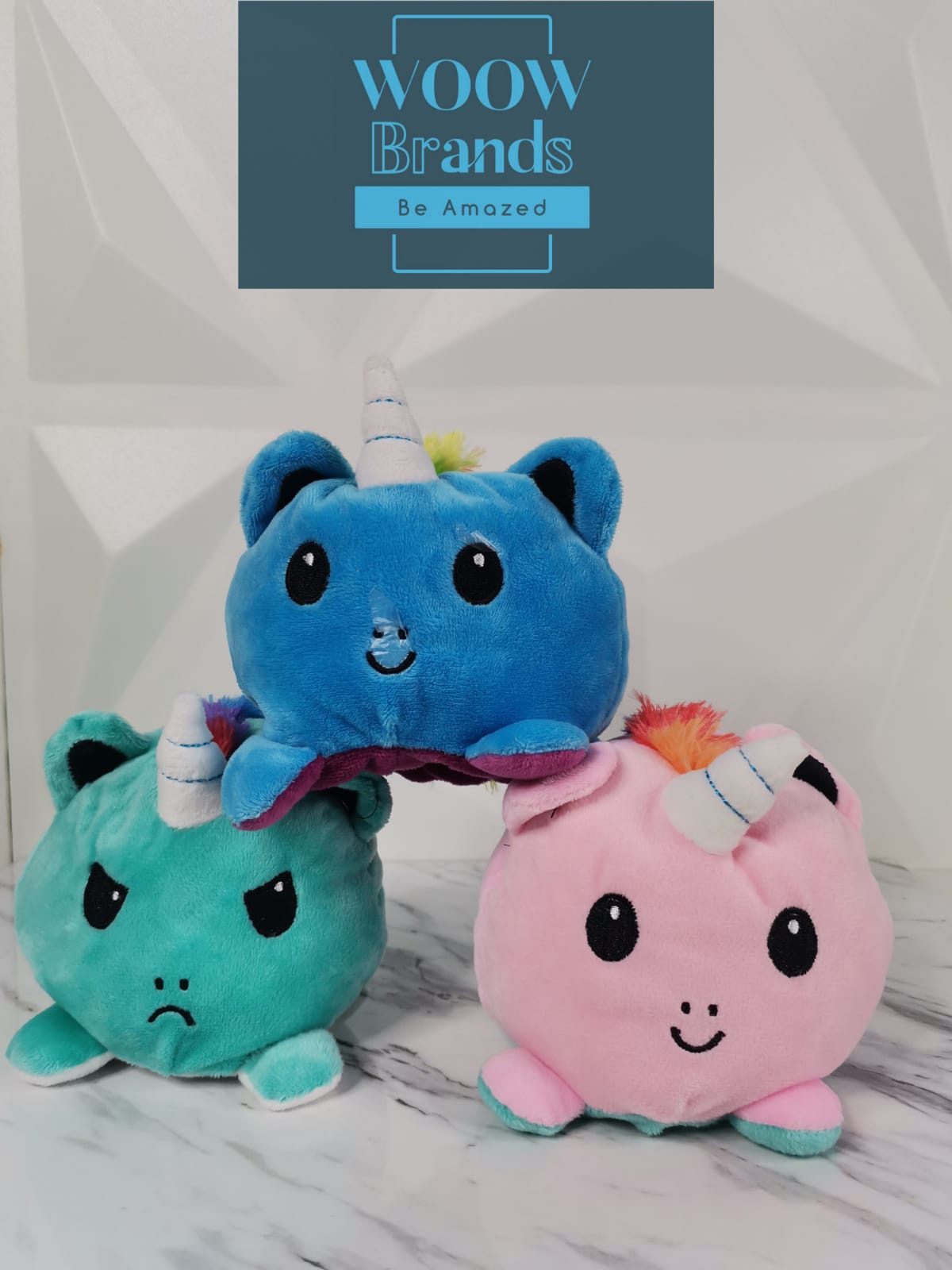 Peluche de Felpa Pequeño Unicornio Multicolor