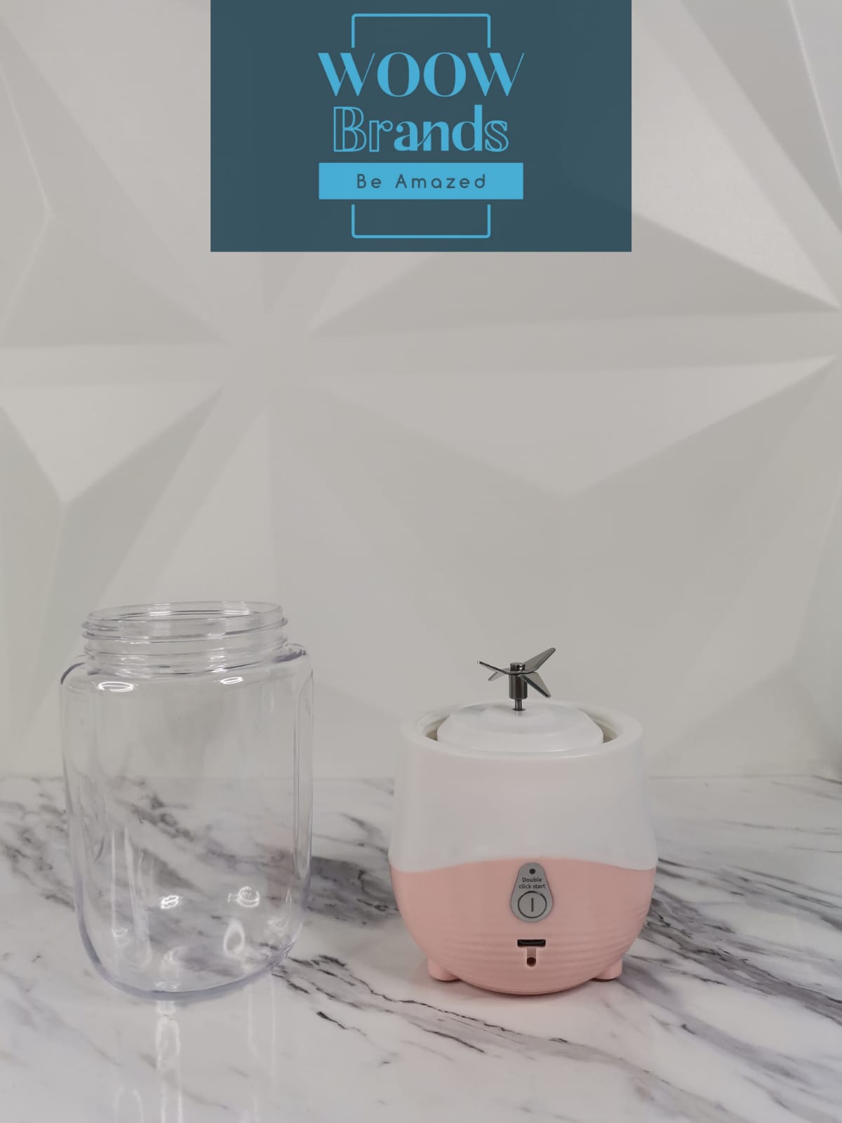 Licuadora portatil con carga USB, exprimidor de 300ml