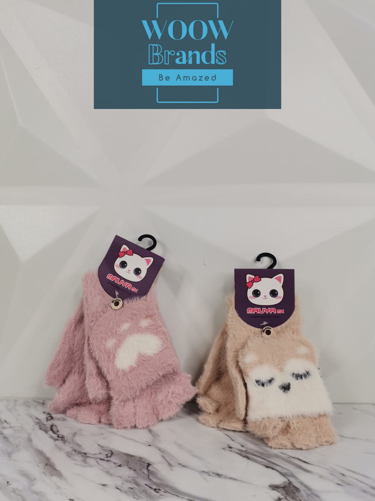 Guantes Infantiles Con Tapita Ojitos para Niños