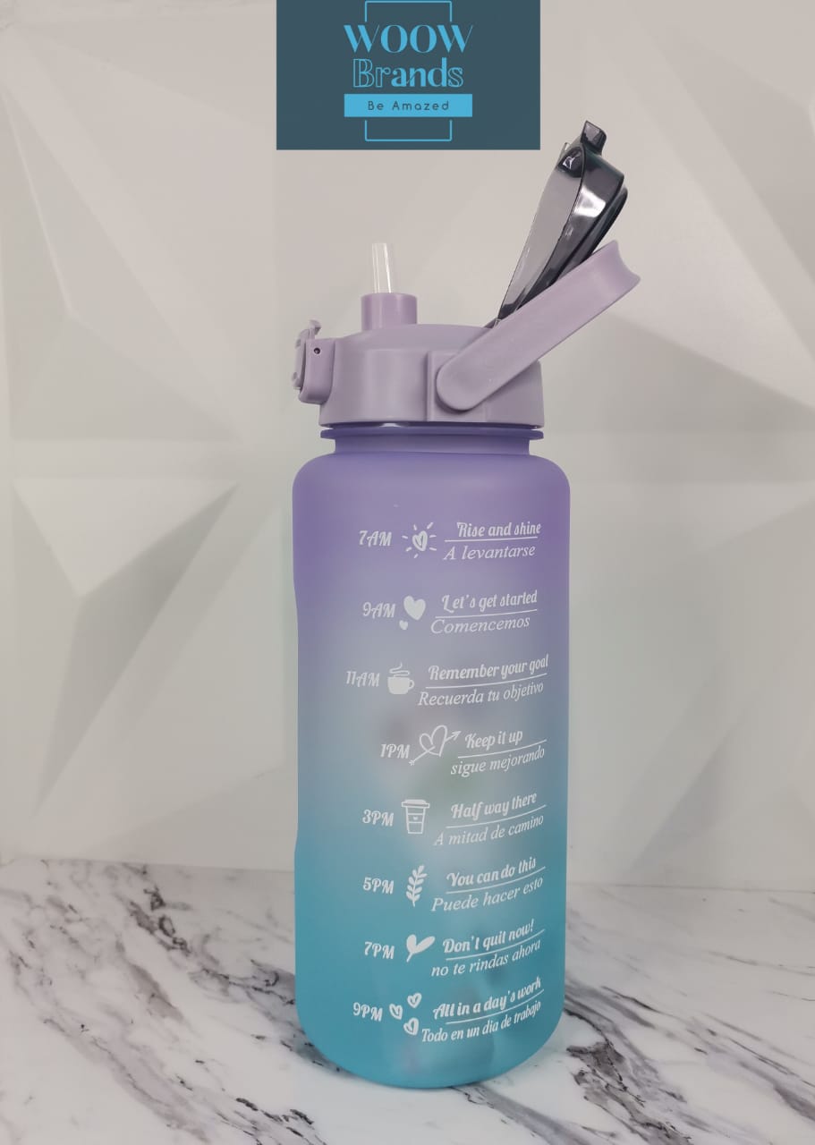 Botella De Agua motivacional deportivo 2 Lts