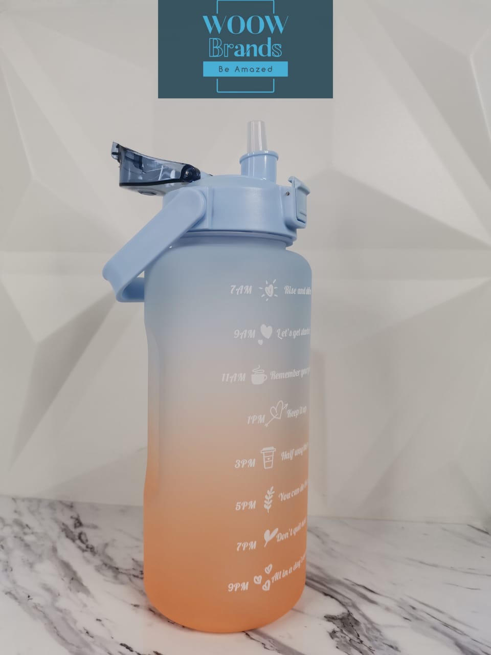 Botella De Agua motivacional deportivo 2 Lts