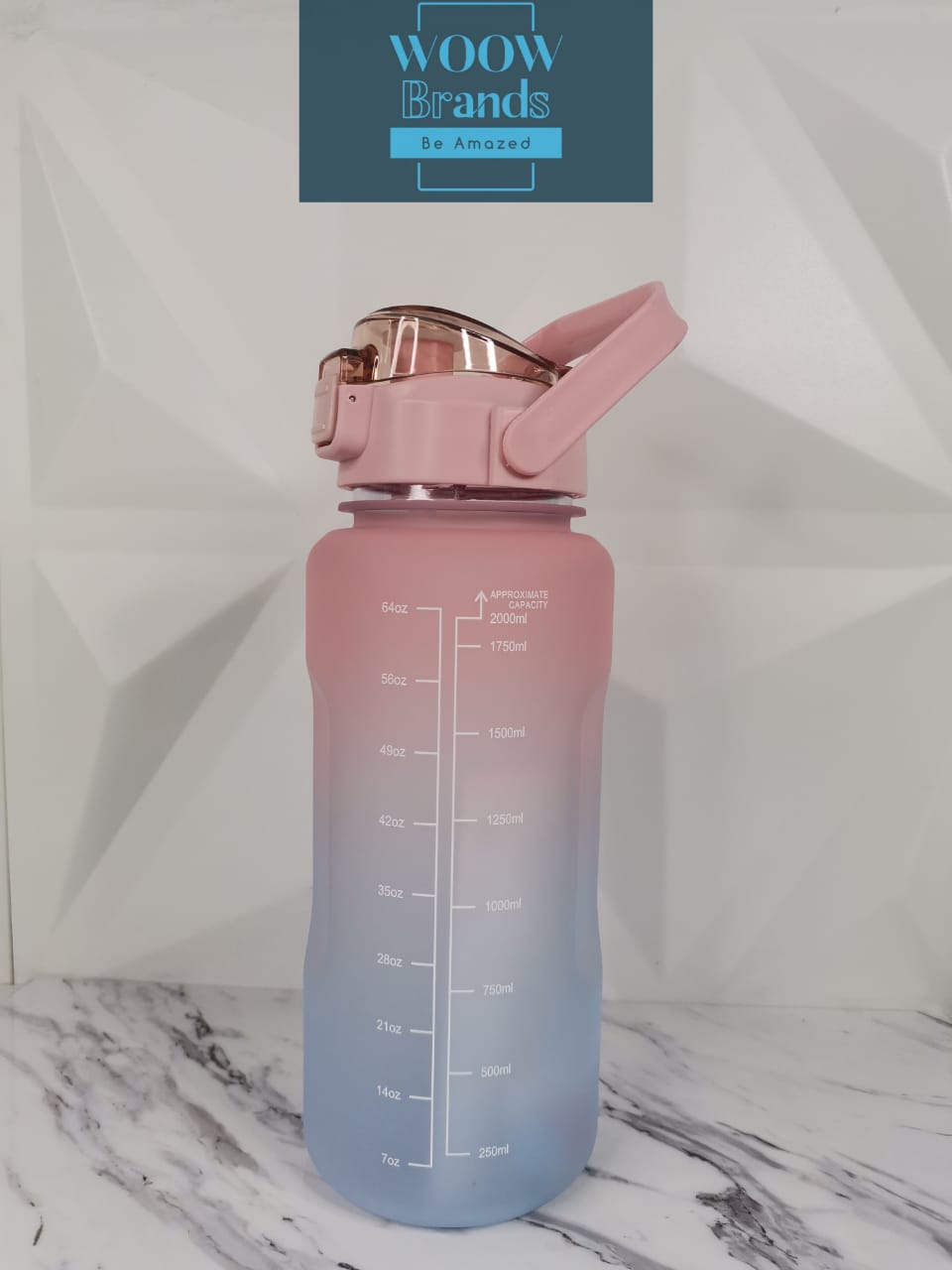 Botella De Agua motivacional deportivo 2 Lts