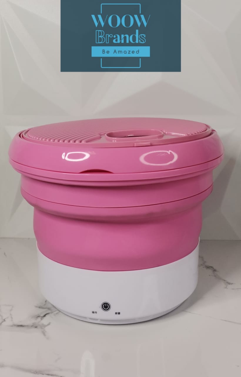 Mini Lavadora Electrica Portátil Ajustable Bañera Plegable