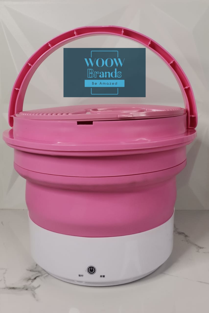 Mini Lavadora Electrica Portátil Ajustable Bañera Plegable