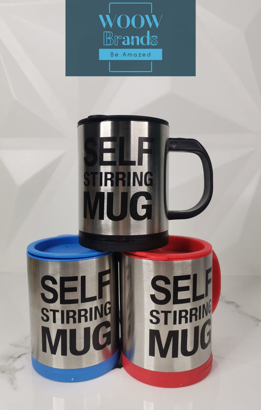 Tazas magneticas de acero inoxidable con agitador automatico