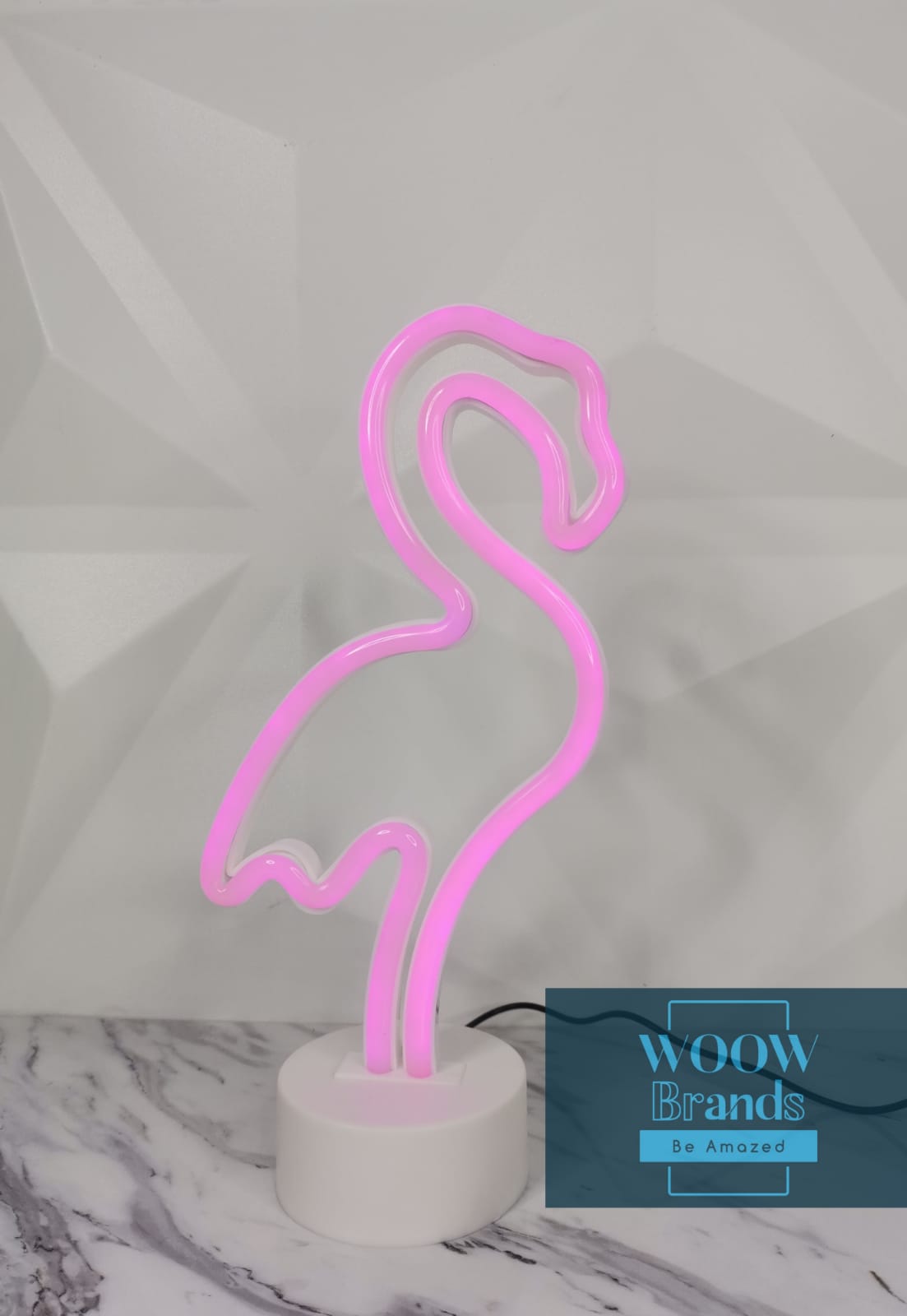 Flamingo Neón Light Letreros Rosa LED