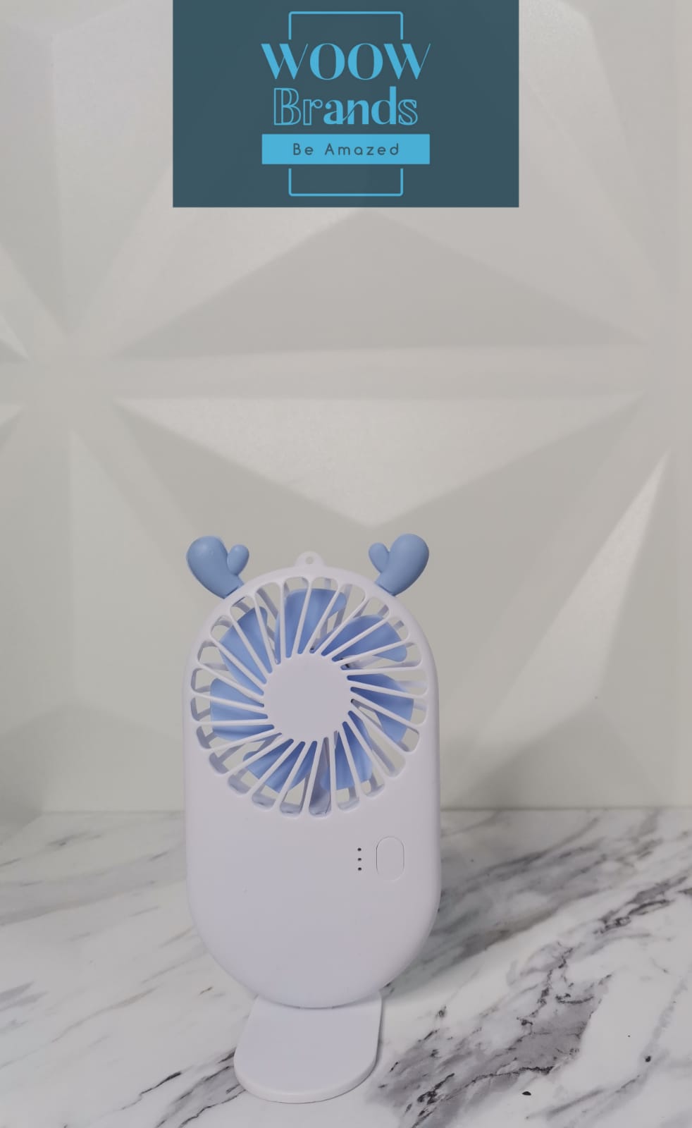 Ventilador De Escritorio Animal Reno y Gatito Rosa