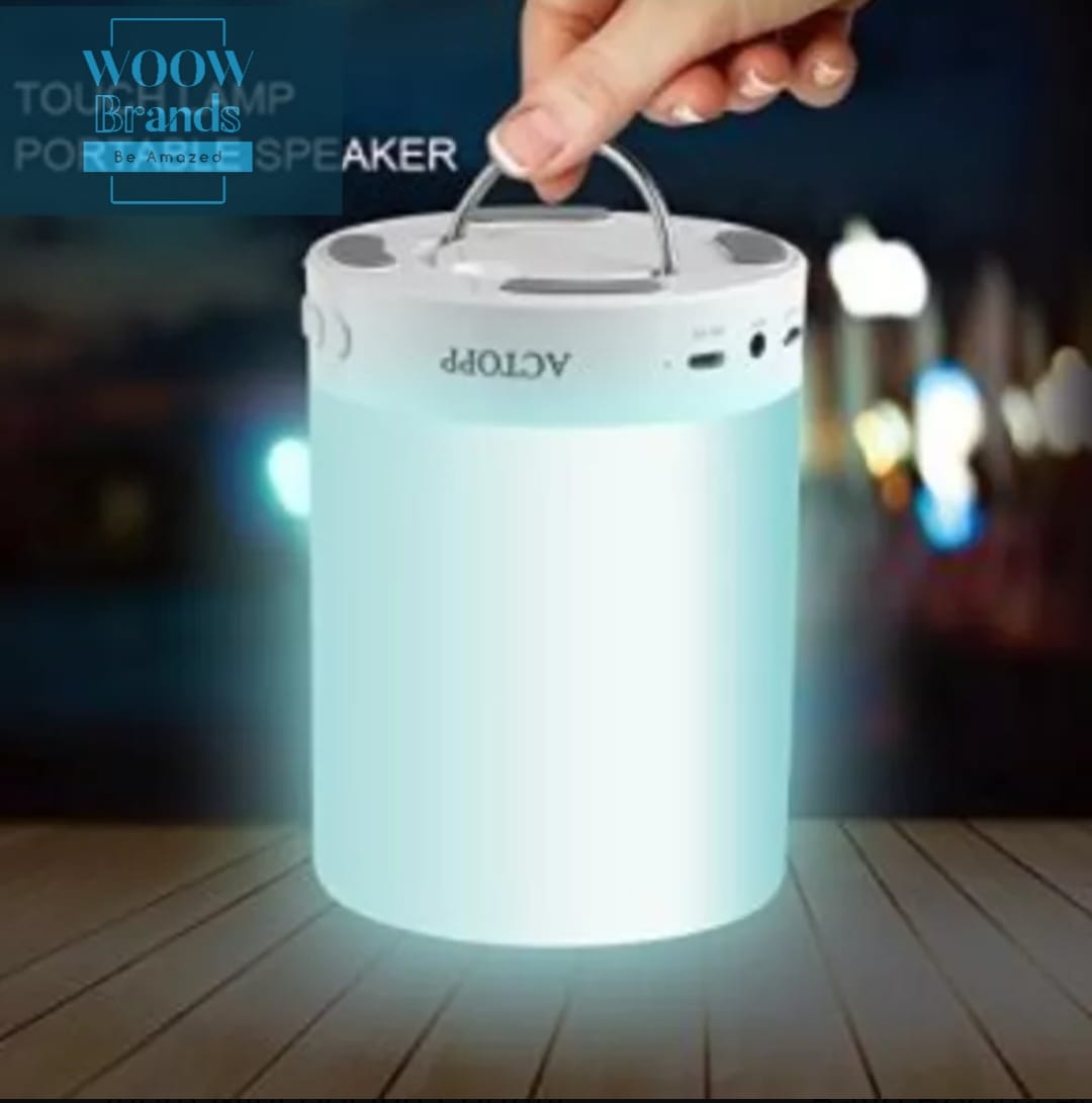 Bocina Bluetooth Lampara Touch Led Recargable Microsd Usb