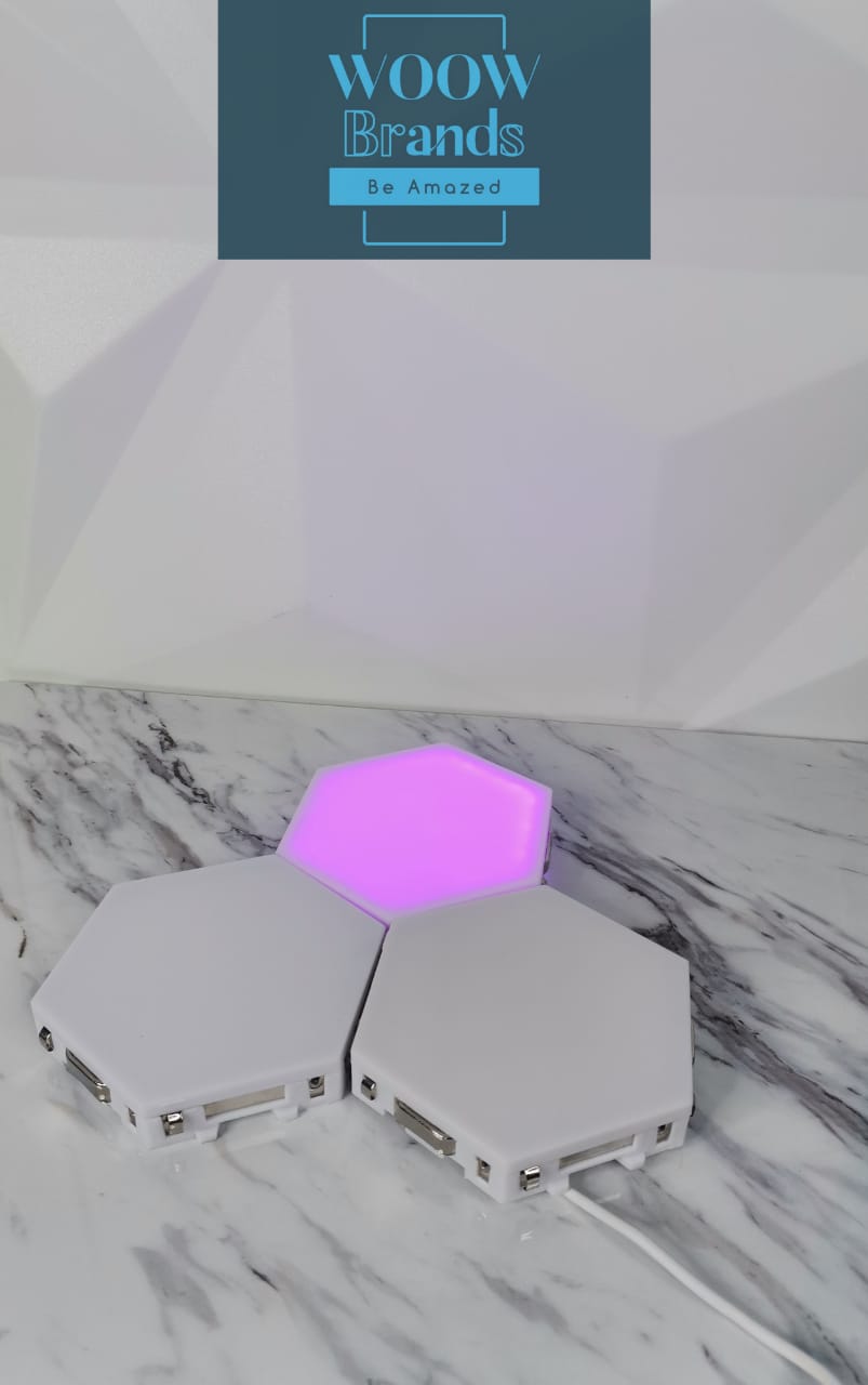 Panel De Luces Hexagonales Led Rgb Para Decoracion