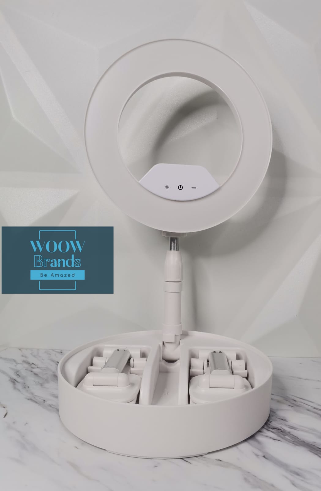 Soporte para luz en vivo, con soporte para tres teléfonos