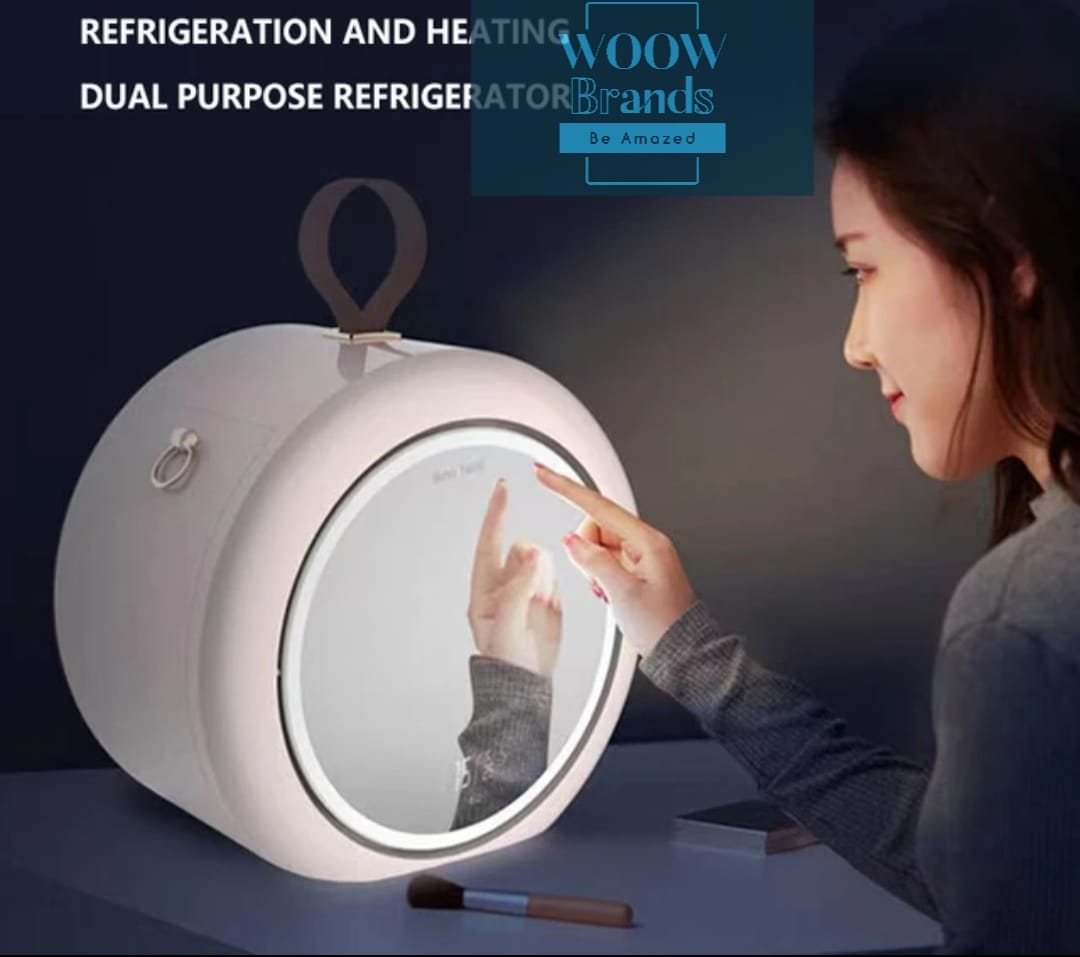 Refrigerador SKINCARE ESPEJO de 6L con luz LED