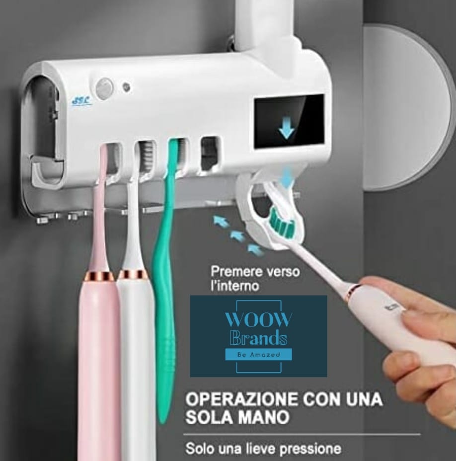 Organizador de cepillo de dientes multifunción / esterilizador