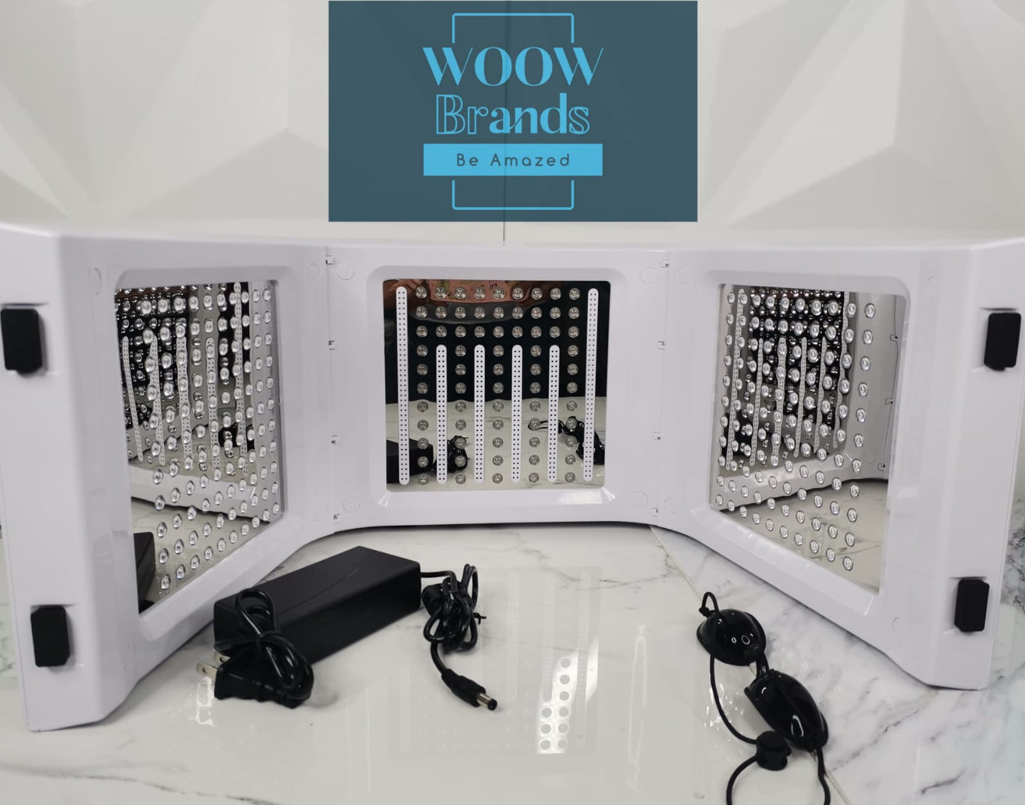 Maquina facial LED plegable, de fotones para el cuidado facial