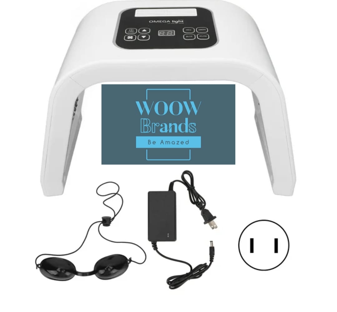 Maquina facial LED plegable, de fotones para el cuidado facial