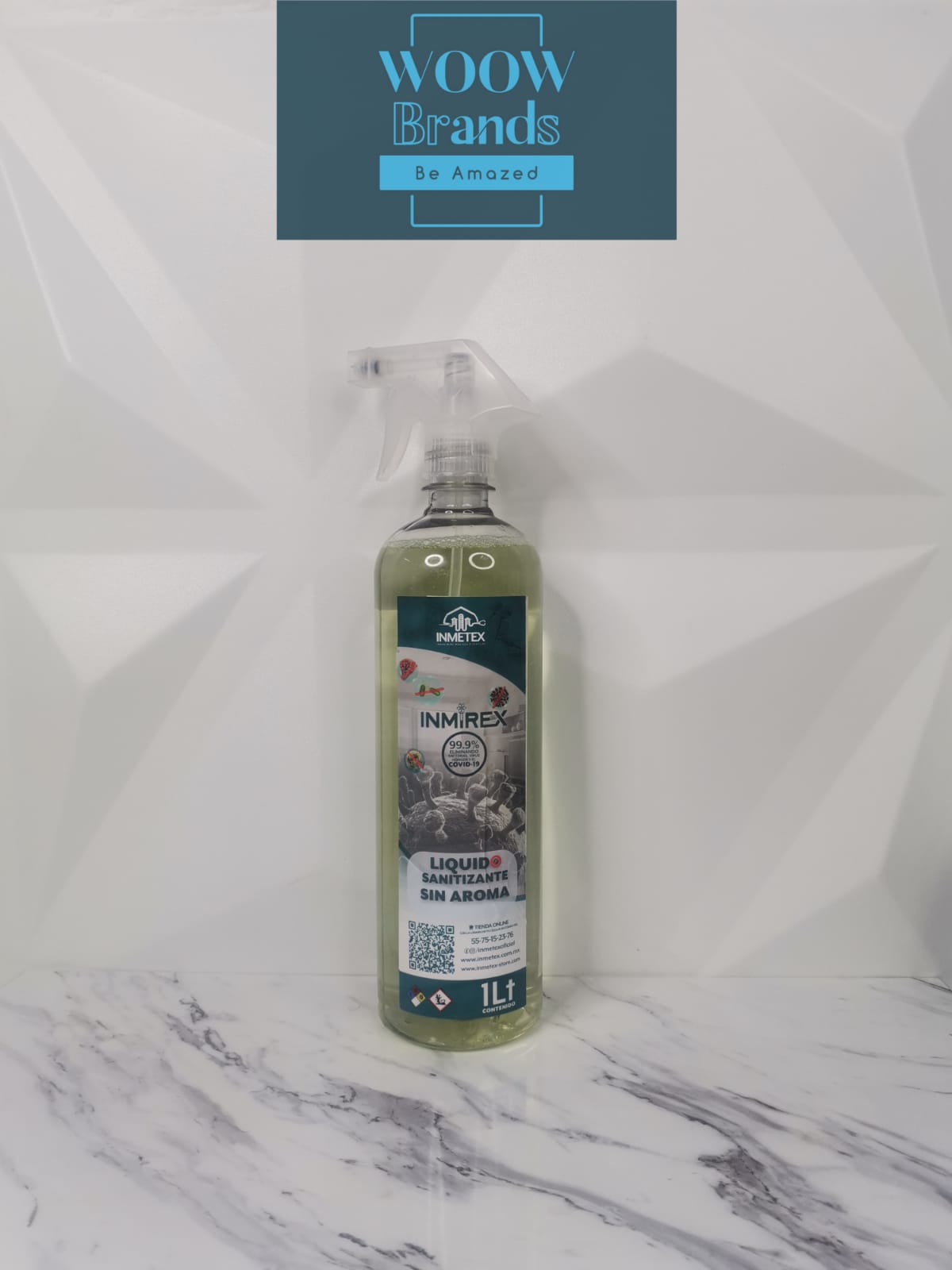 Sanitizante Desinfectante con Atomizador 1Lt