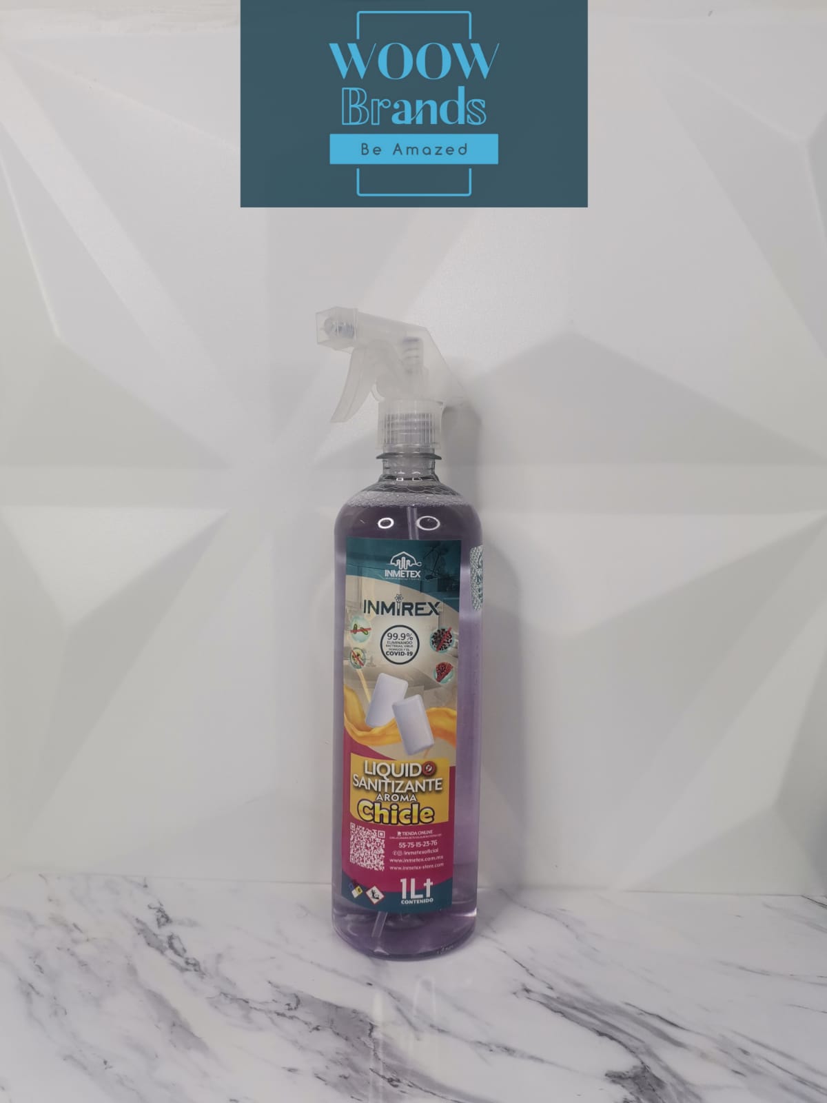 Sanitizante Desinfectante con Atomizador 1Lt