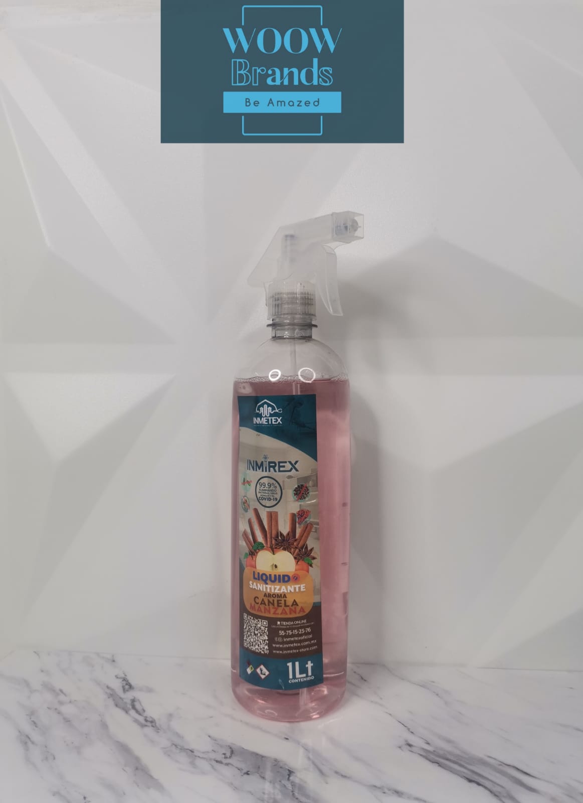 Sanitizante Desinfectante con Atomizador 1Lt