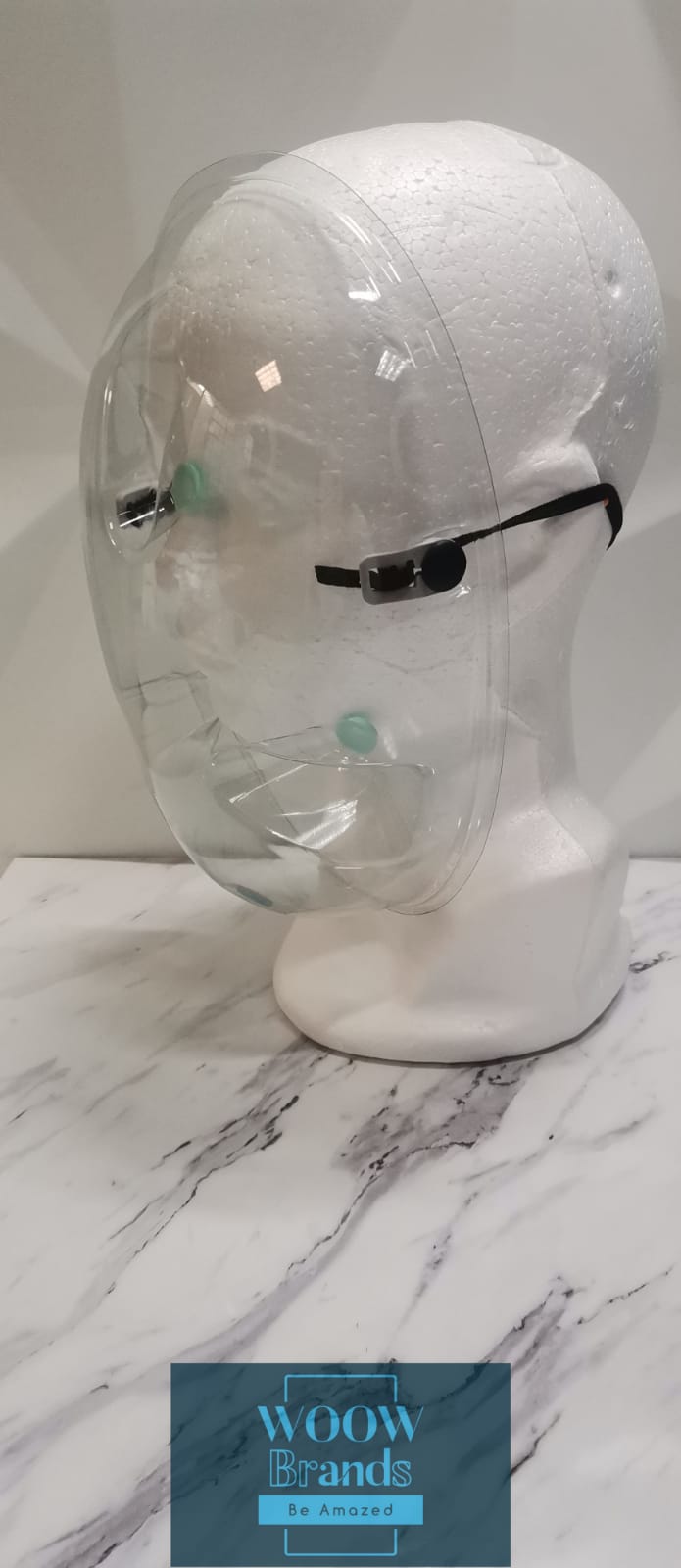 Careta facial 3 FLEXIBLE LIGERA puntos transparente