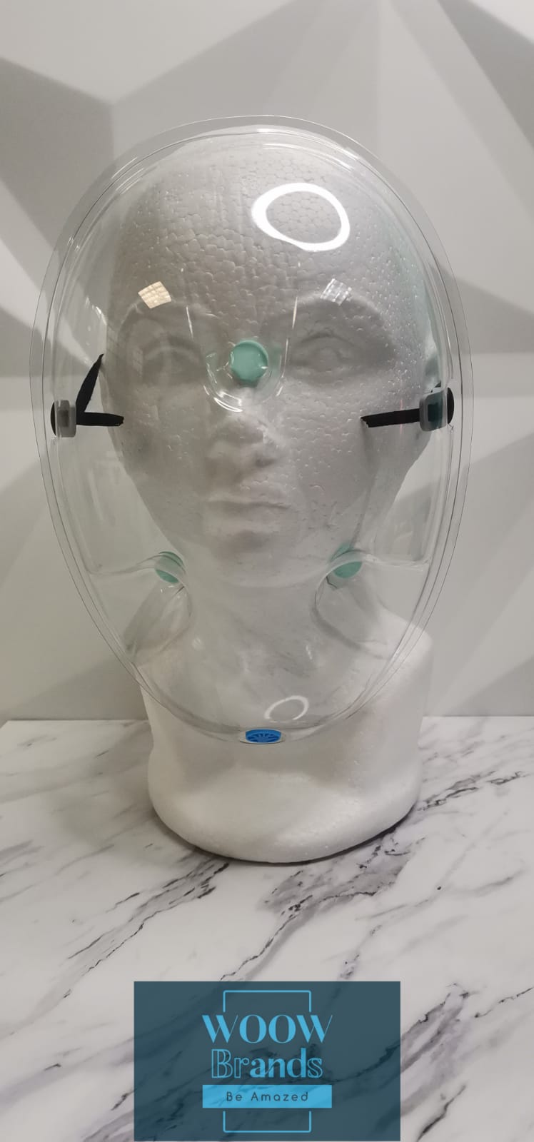 Careta facial 3 FLEXIBLE LIGERA puntos transparente