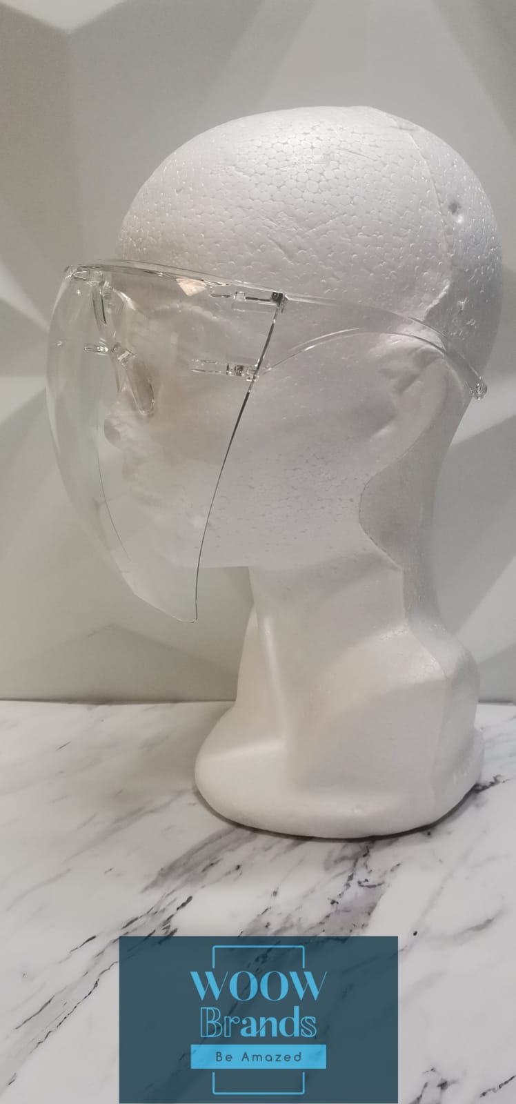 Careta Protector Facial Soporte Lentes Reutilizable