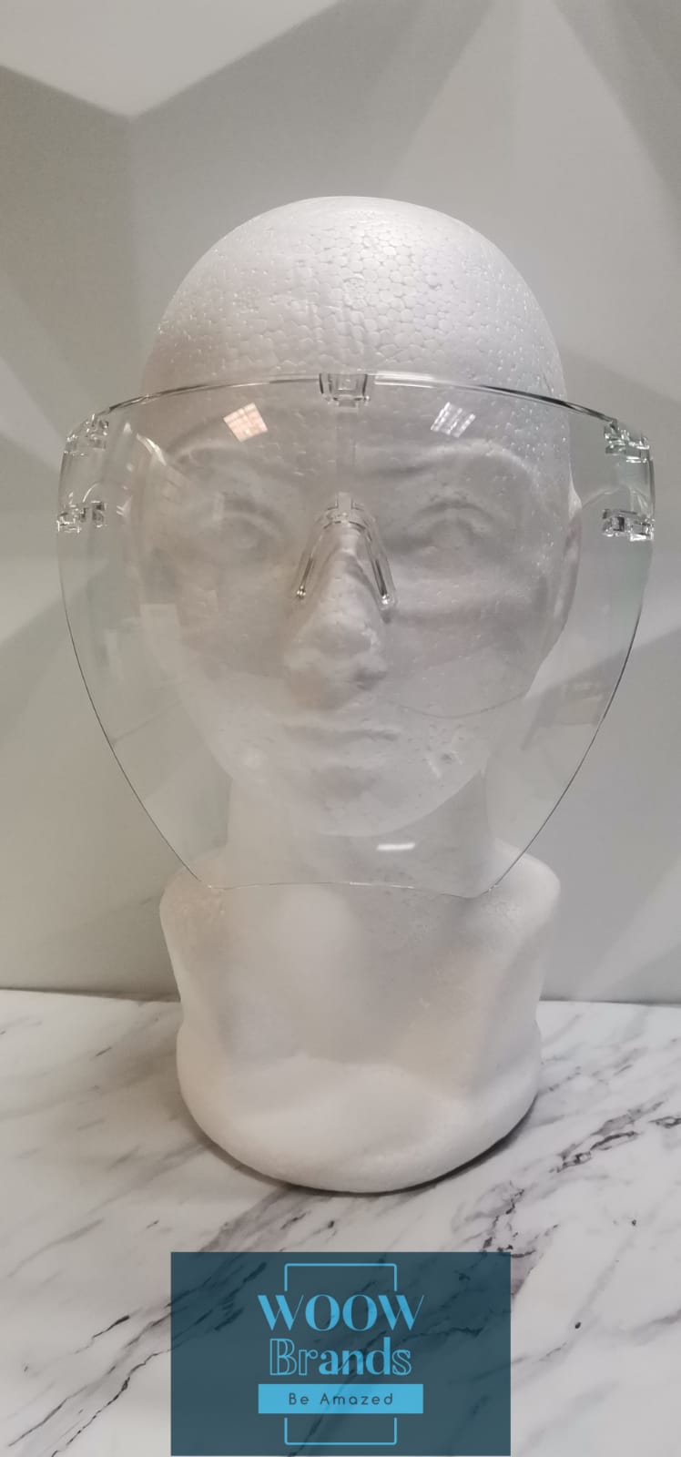 Careta Protector Facial Soporte Lentes Reutilizable