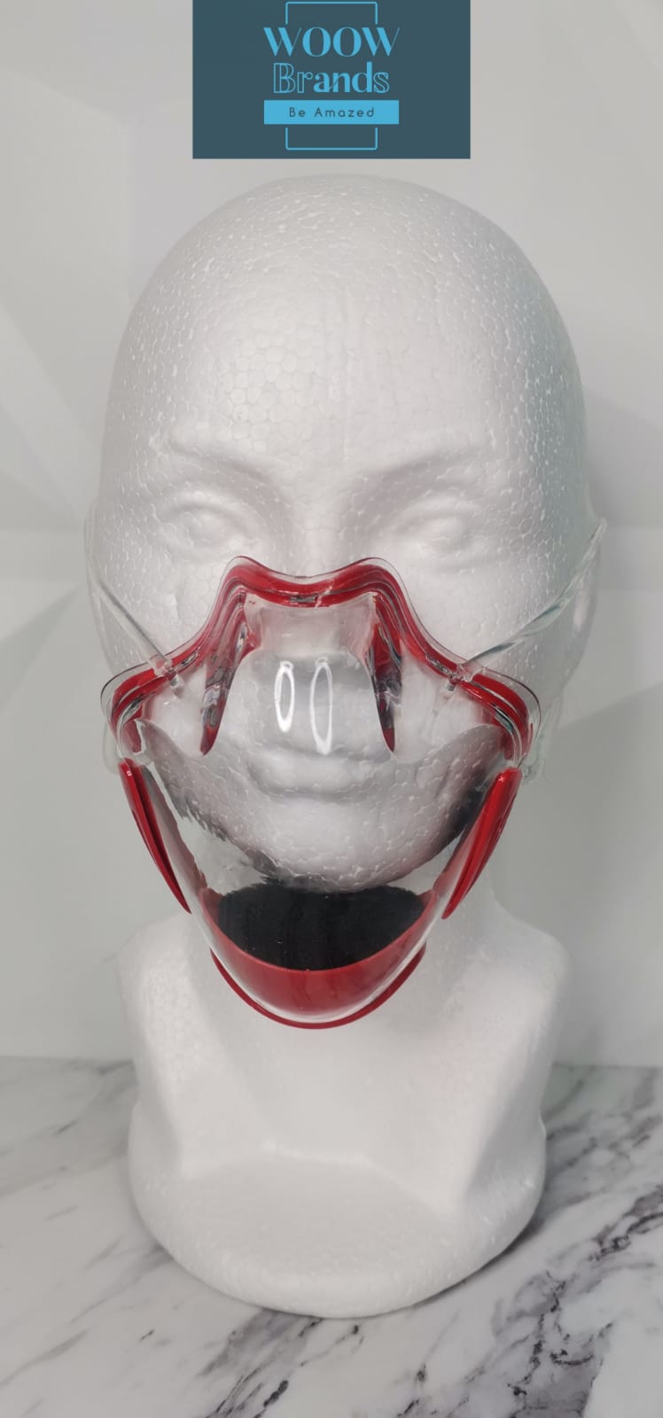 Cubrebocas Policarbonato transparente 3DMask