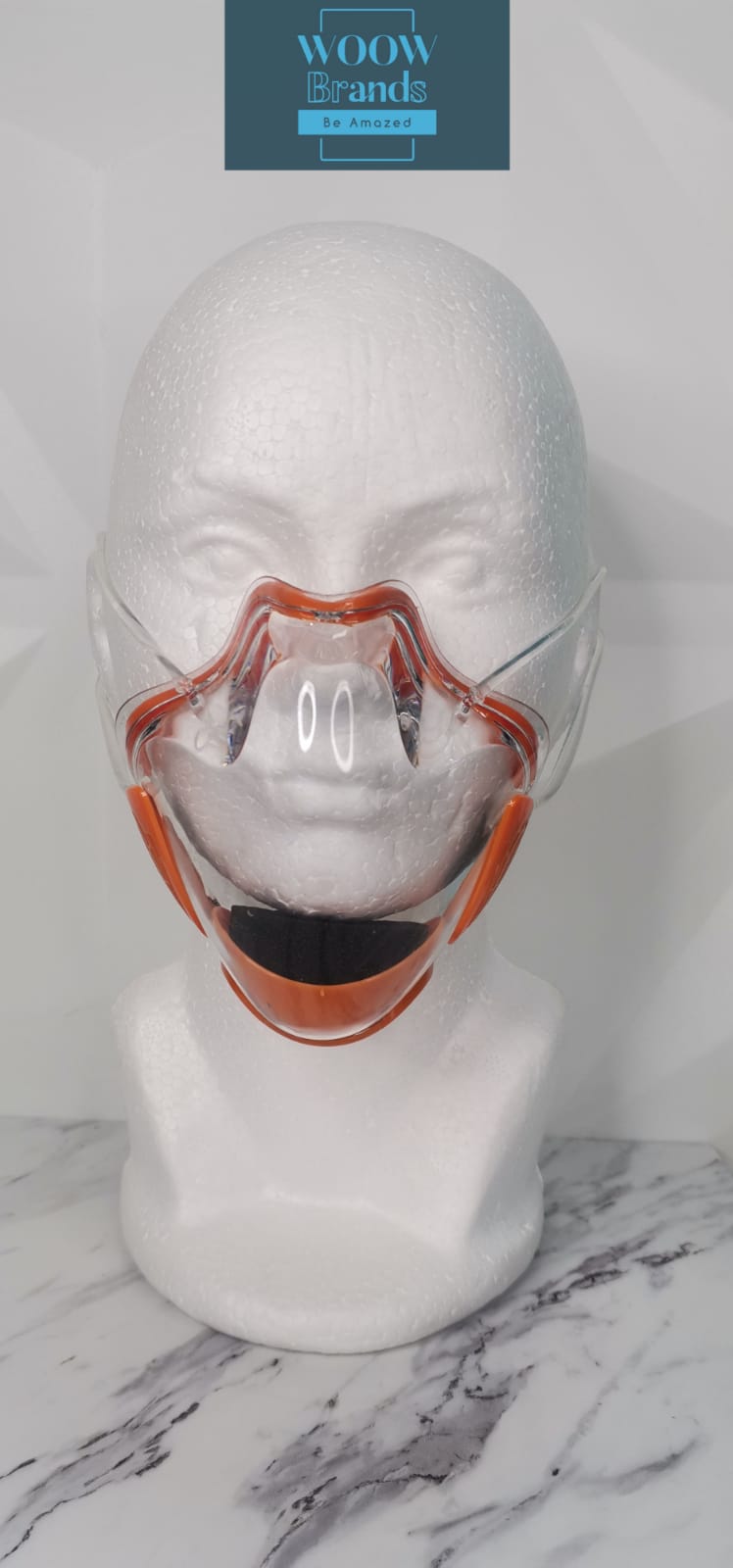Cubrebocas Policarbonato transparente 3DMask