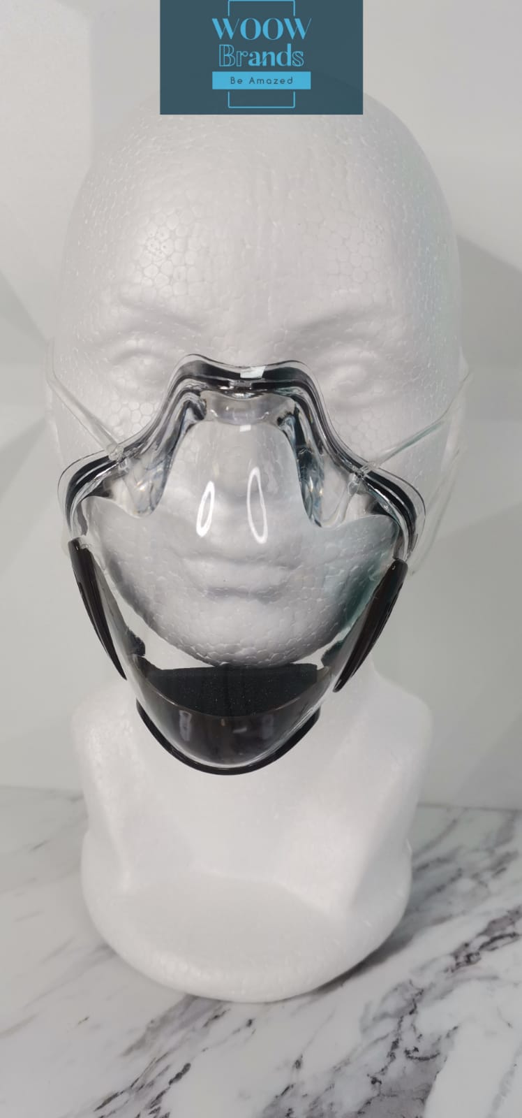 Cubrebocas Policarbonato transparente 3DMask