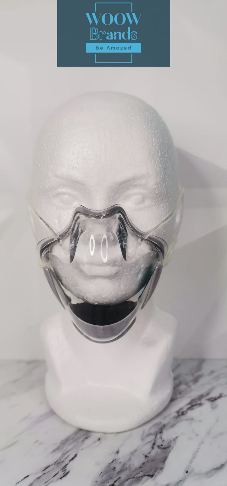 Cubrebocas Policarbonato transparente 3DMask
