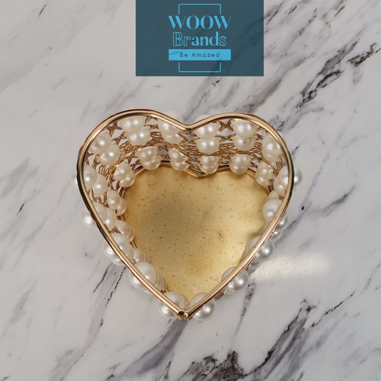 Organizador Porta Brochas de Maquillaje en forma de Corazón.
