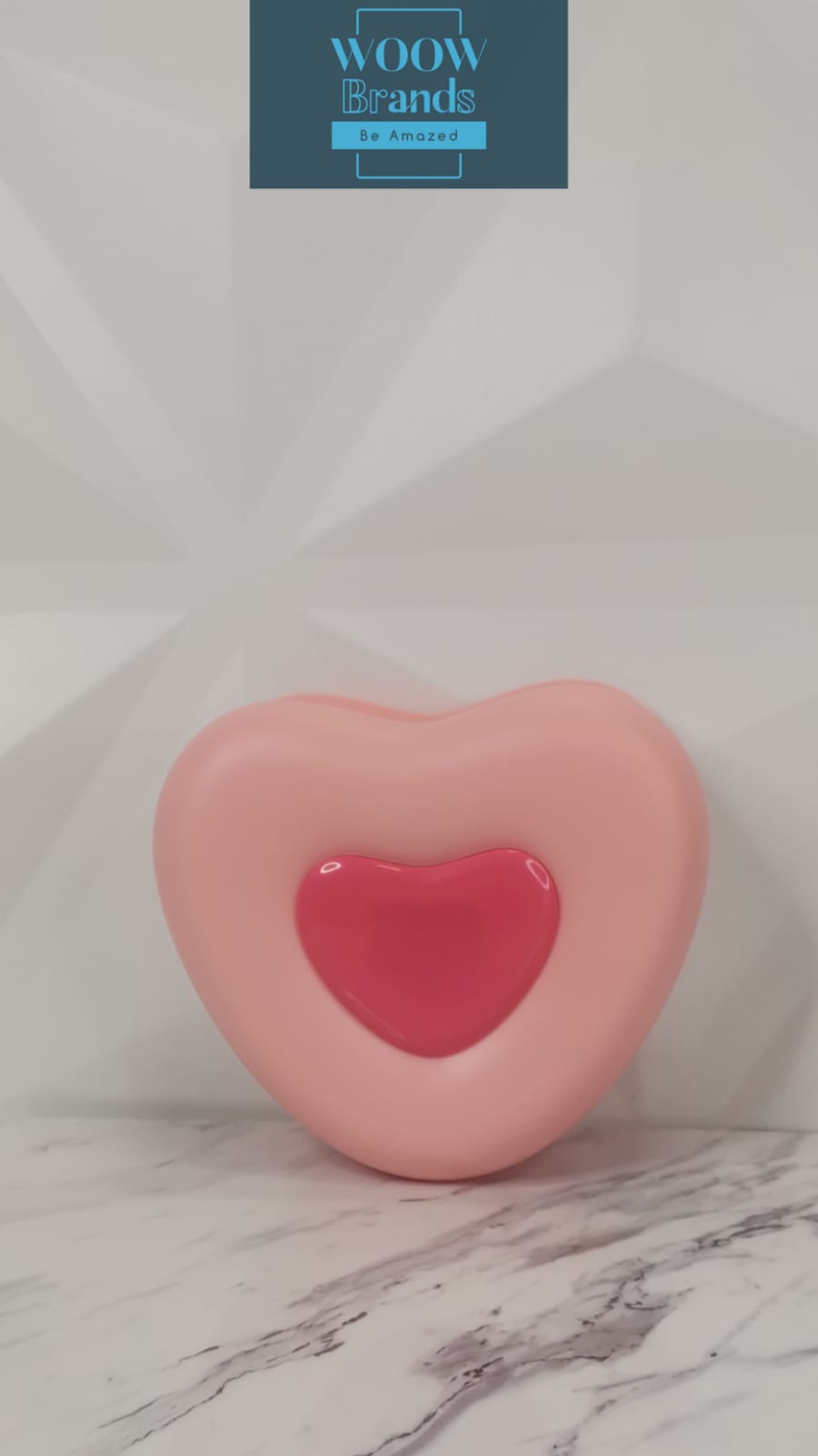 Lampara led secador de uñas en forma de corazón