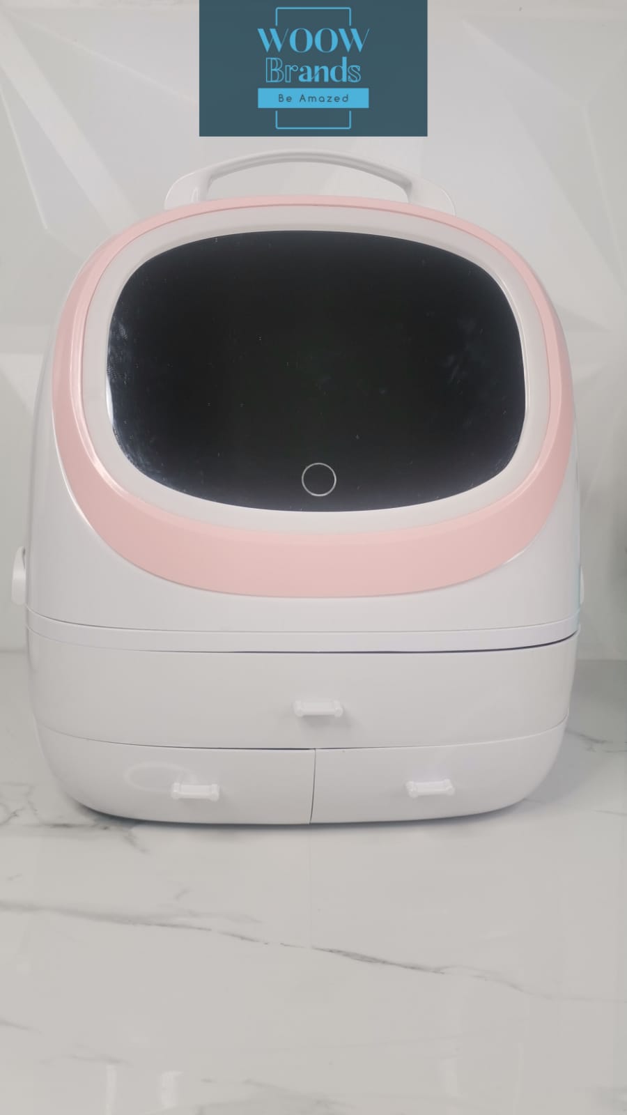 Organizador de maquillaje con espejo y luz led