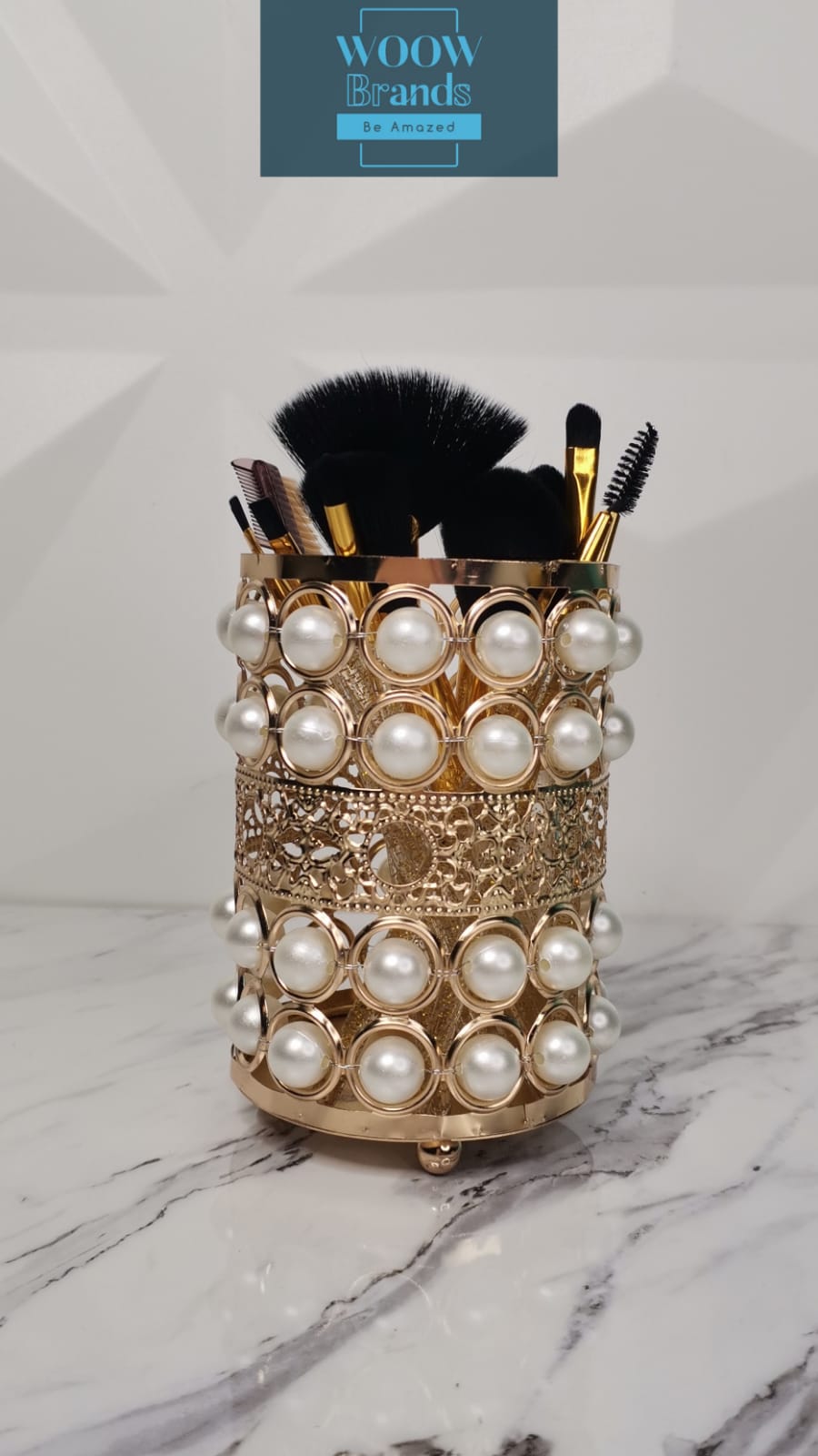 Organizador Base Porta Brochas De Maquillaje redondo.