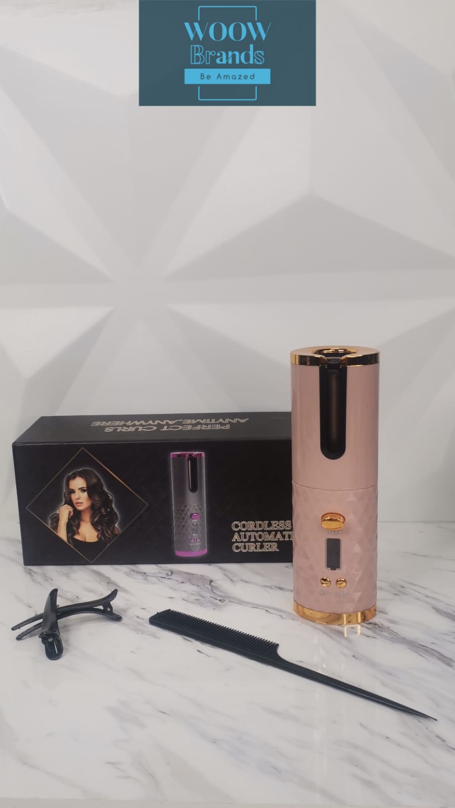 Rizadora Para Cabello Lcd Automática Inalámbrica