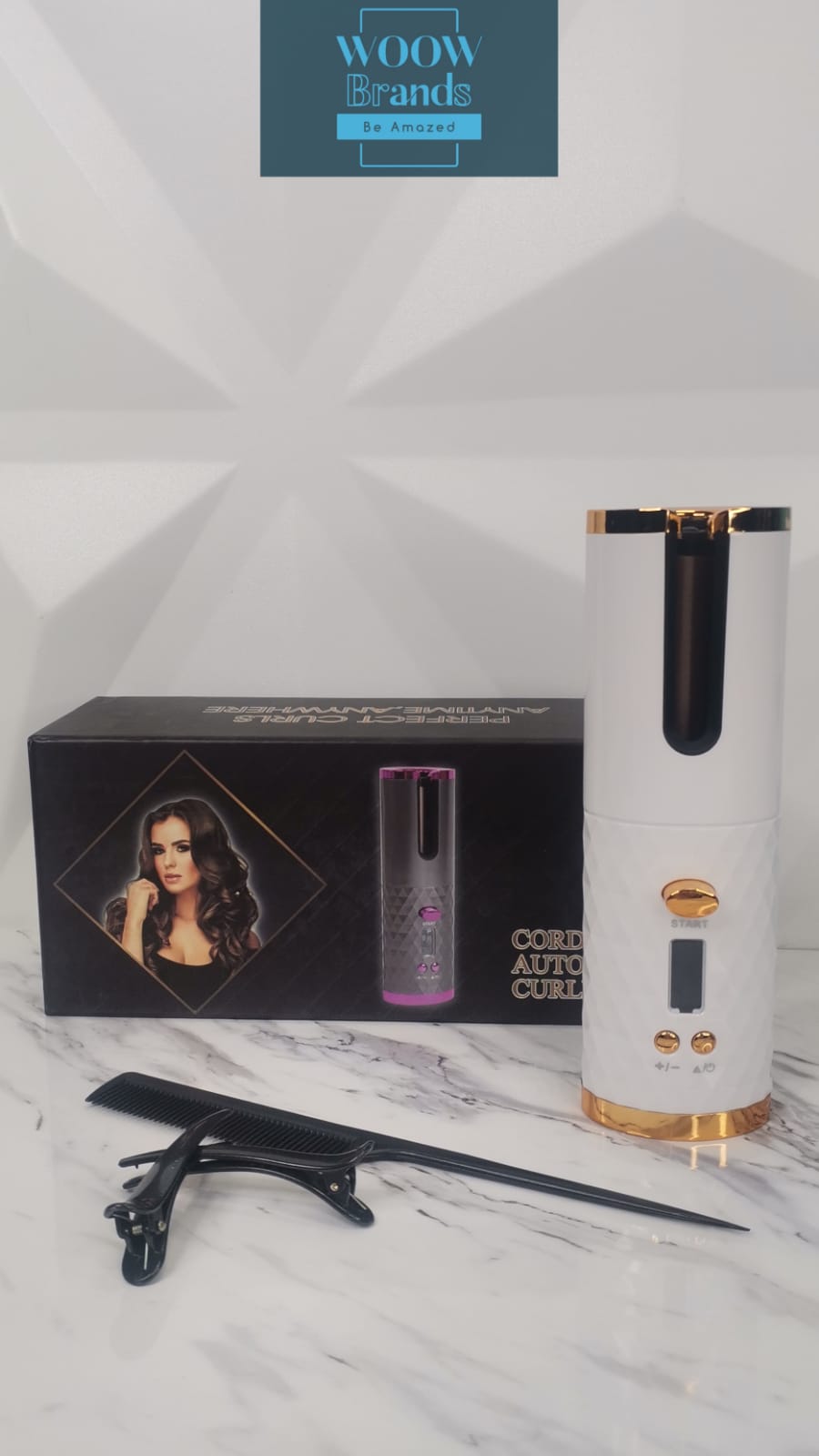 Rizadora Para Cabello Lcd Automática Inalámbrica