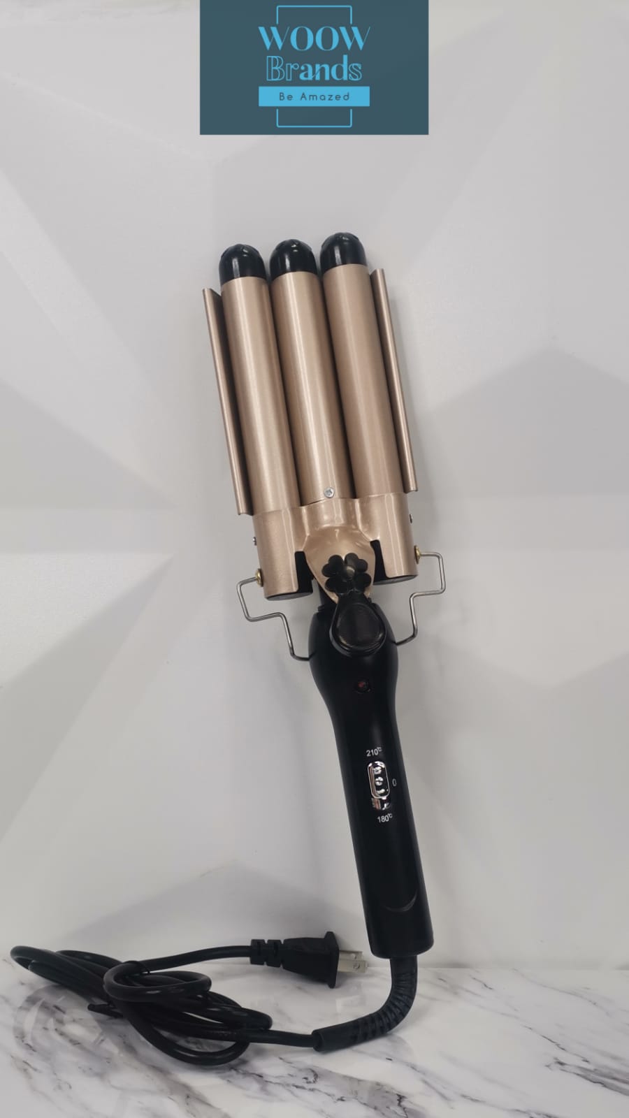 Rizadora para Cabello Temperatura Regulable 190-210°C.